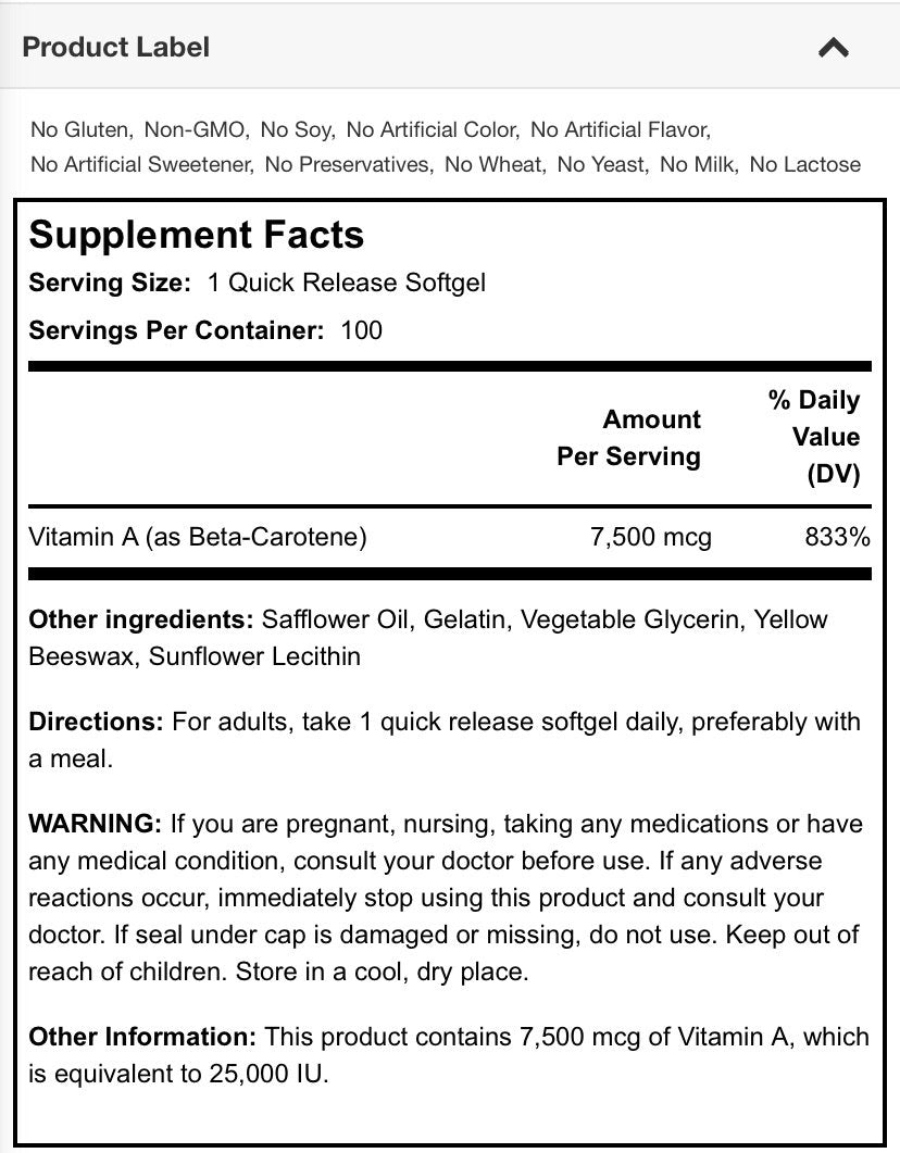 vitamin A acne support supplement for adult skin care routine